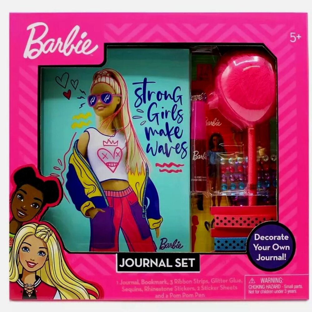 NWT Barbie Decorate Your Own Journal Set